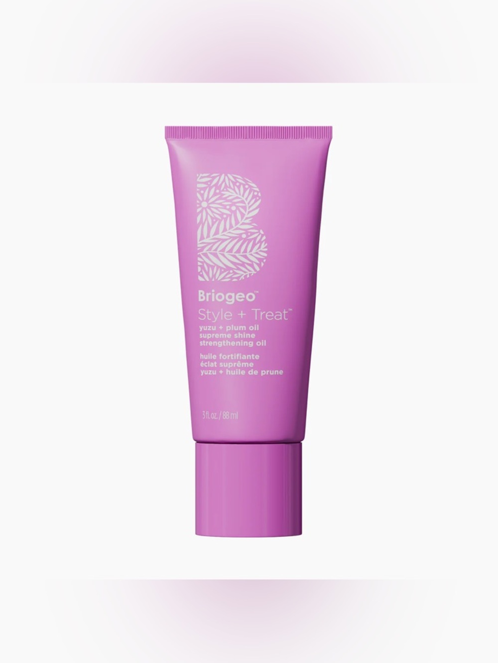 Briogeo Style + Treat Supreme Shine Strengthening Oil - Magenta Tube
